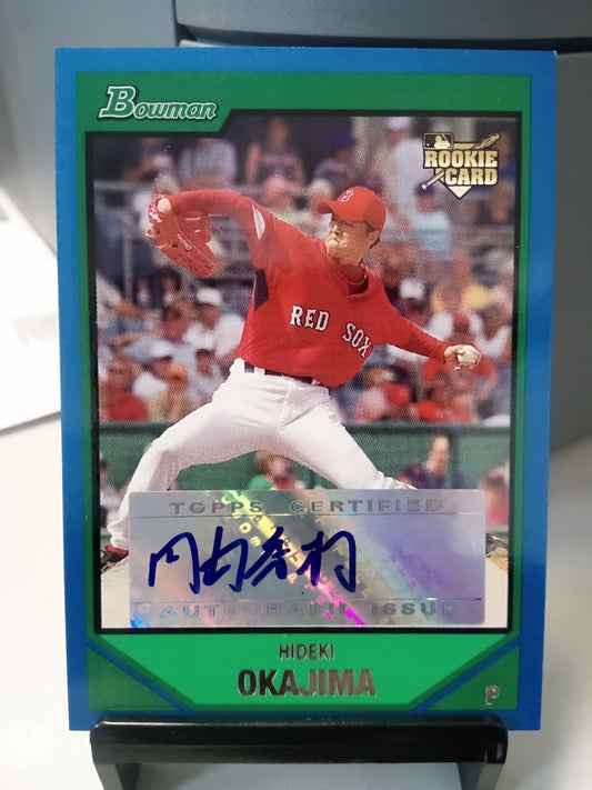 2007 Bowman * Hideki Okajima * #036/500 Rookie Card Japanese Auto #219