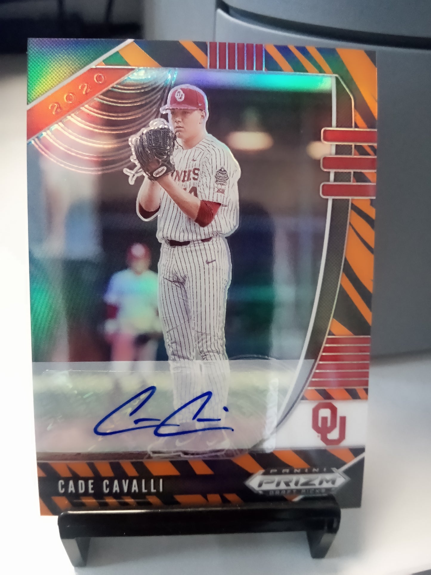 2020 Panini Prizm Draft Picks * Cade Cavalli * #10/25 Tiger Stripes Auto #PDP22