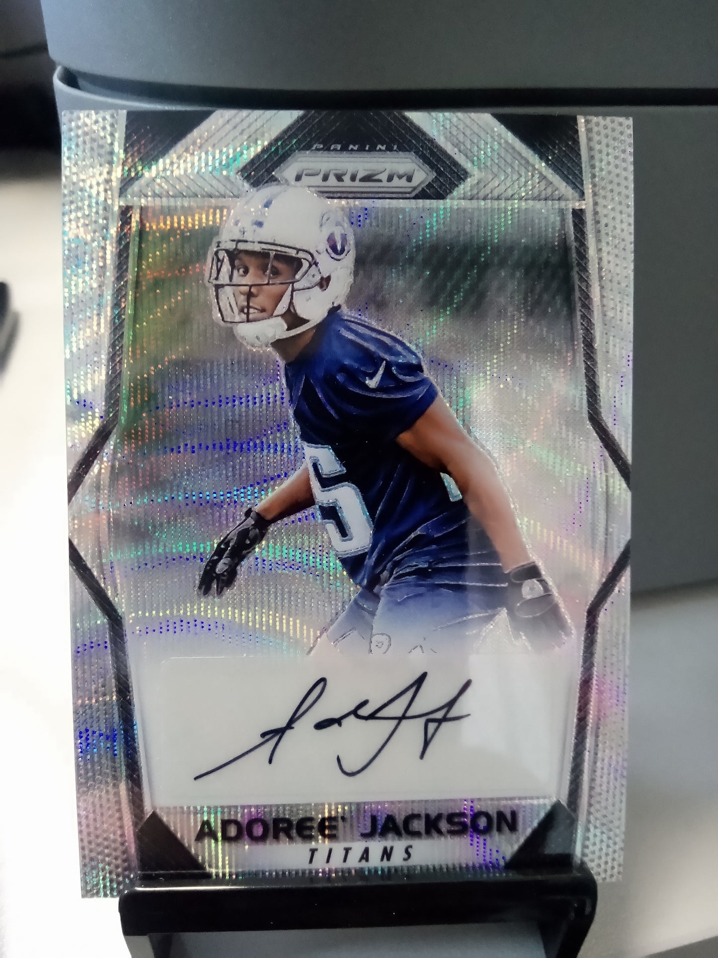 2017 Panini Prizm * Adoree' Jackson * #068/149 Wave RC Auto #RA-AJ