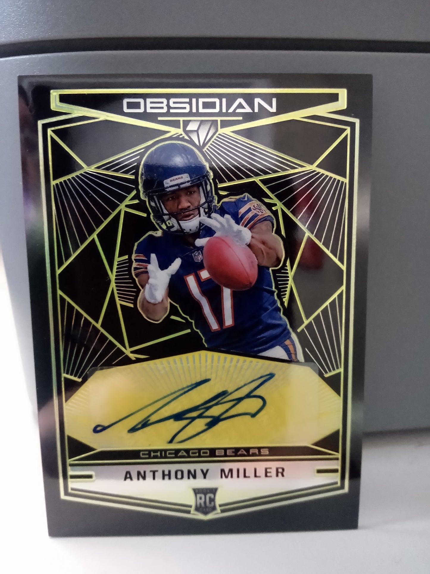 2018 Panini Obsidian * Anthony Miller * #04/10 Electric Etch Yellow RC Auto #RKA-AM