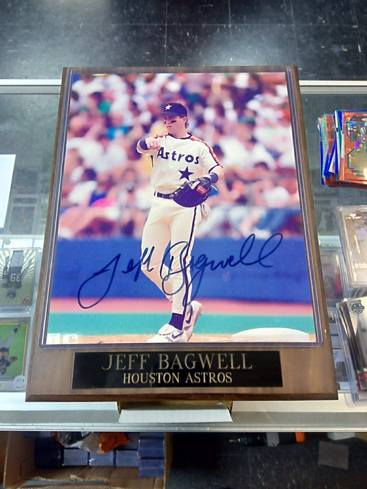 Jeff Bagwell * Signed Photo * Custom Wood Plaque