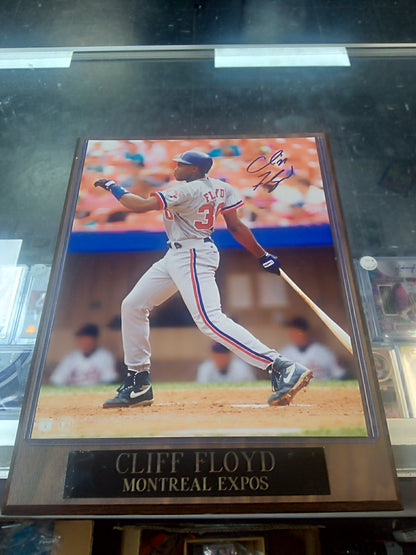 Cliff Floyd * Signed Photo * Custom Wood Plaque