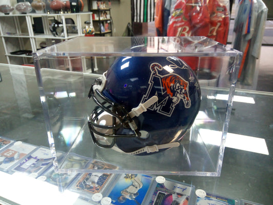 Wesley Smith Signed University Of Memphis Tigers Football Mini Helmet Display