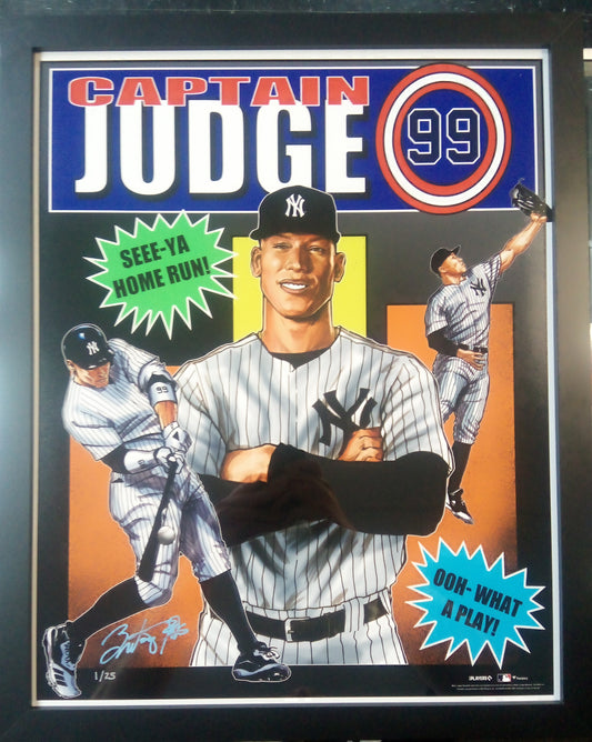 *SALE* Aaron Judge New York Yankees Framed 16 x 20 Print * #1/25 Brian Kong Signed