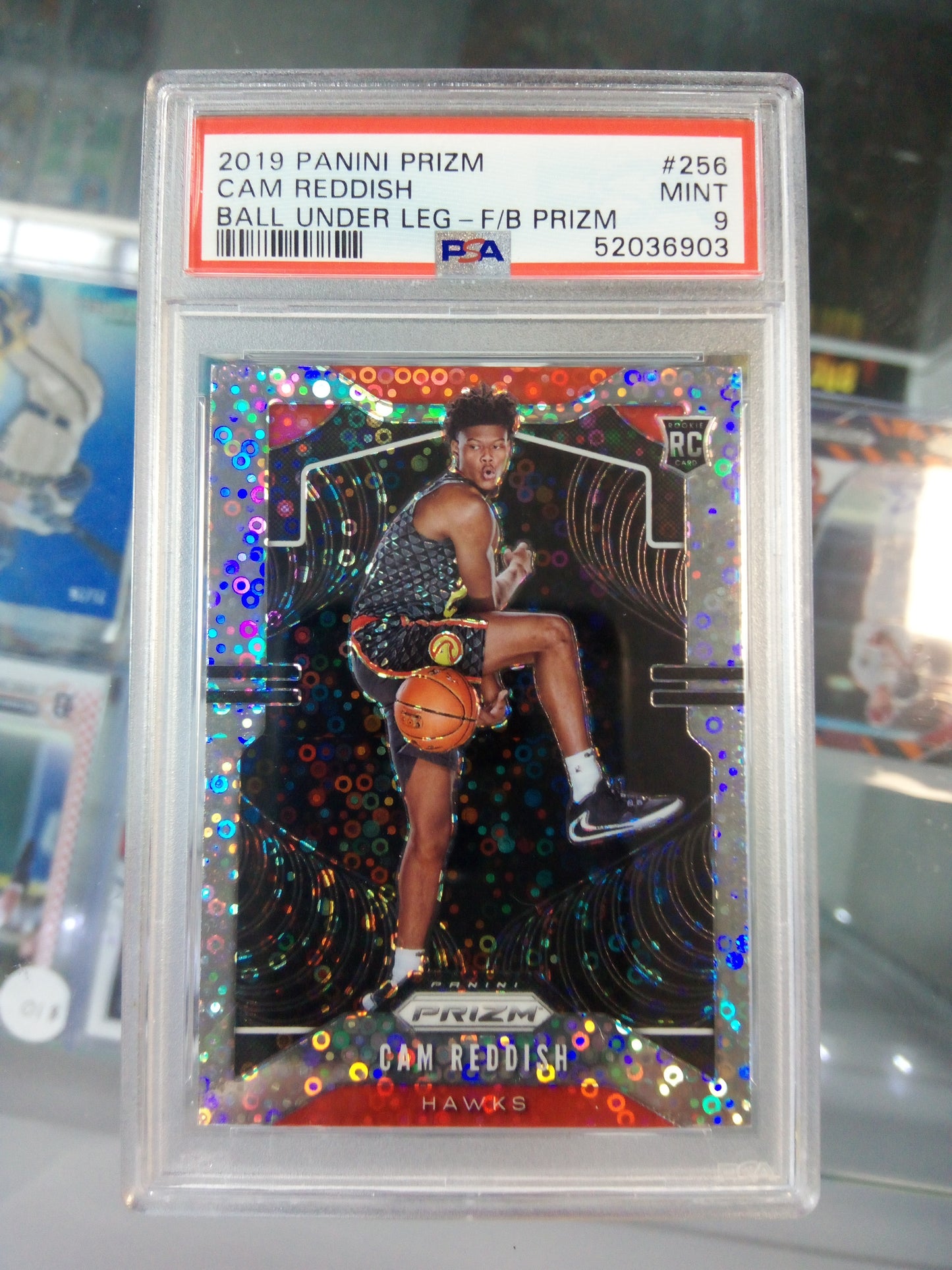 2019-20 Panini Prizm * Cam Reddish * Fast Break Prizm RC #256 - PSA 9