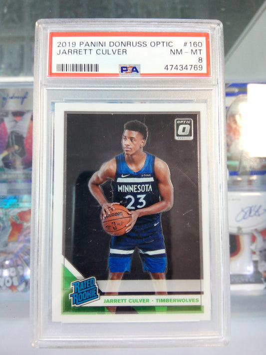 2019-20 Donruss Optic * Jarrett Culver * RC #160 - PSA 8