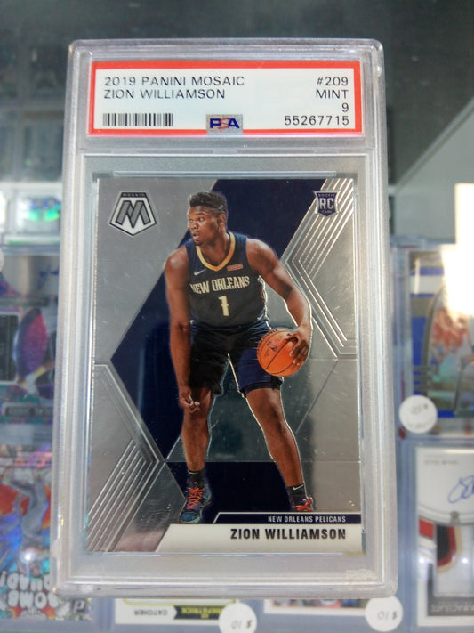 2019 Panini Mosaic * Zion Williamson * RC #209 - PSA 9