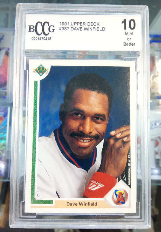 1991 Upper Deck * Dave Winfield * #337 - BCCG 10