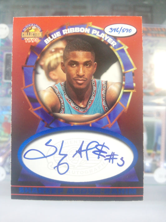 1997-98 Score Board * Shareef Abdur-Rahim * #346/570 Blue Ribbon Player Auto