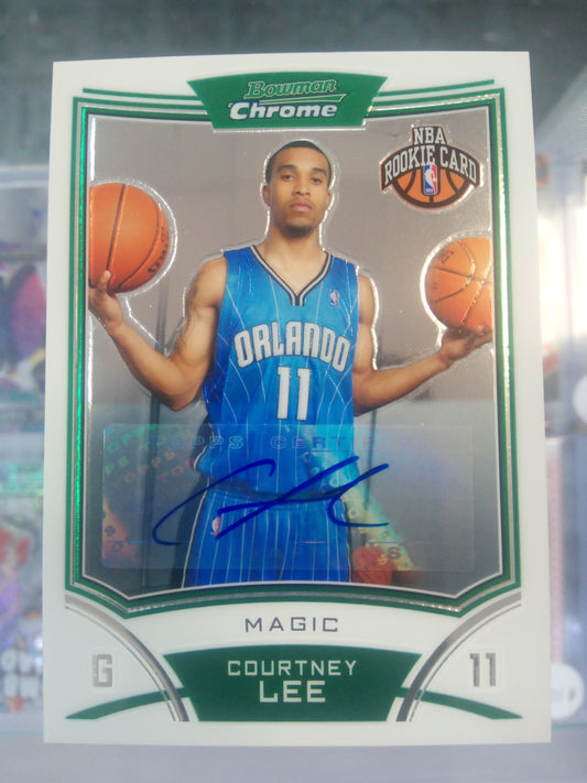 2008-09 Bowman Chrome * Courtney Lee * RC Auto #169