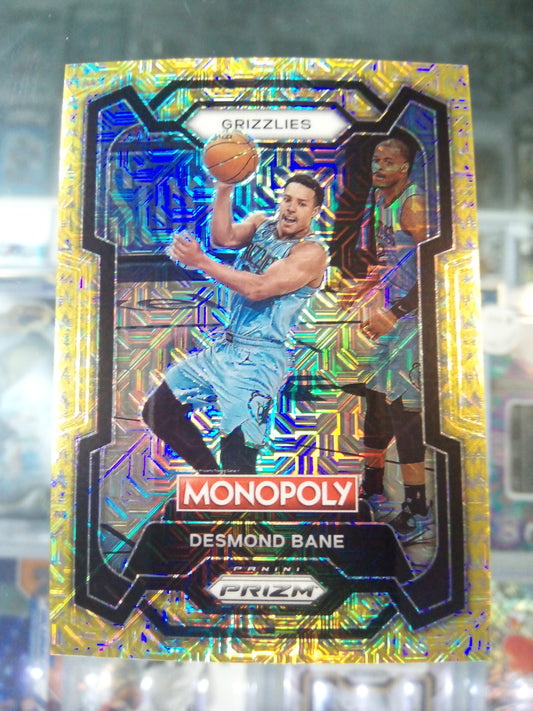 2023-24 Prizm Monopoly * Desmond Bane * #176/500 Millionaire Gold Shimmer #45