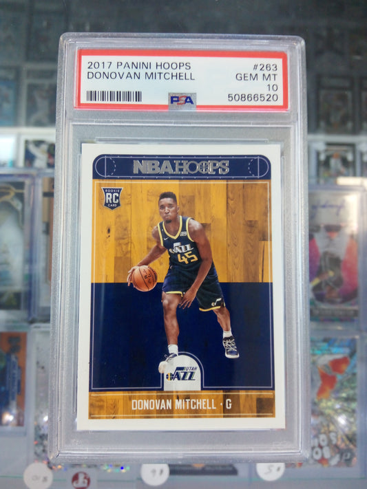 2017 Panini Hoops * Donovan Mitchell * RC #263 * PSA 10