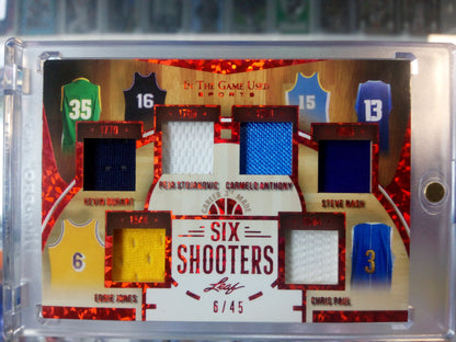 2022 Leaf In The Game * Six Shooters * #6/45 Game Used Jersey #SS-03