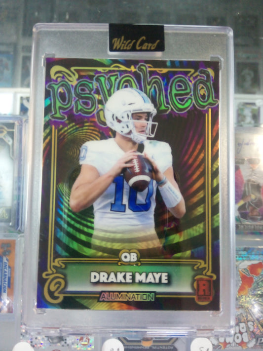 2023 Wild Card Alumination * Drake Maye * #59/75 Psyched Rookie #AP-DM