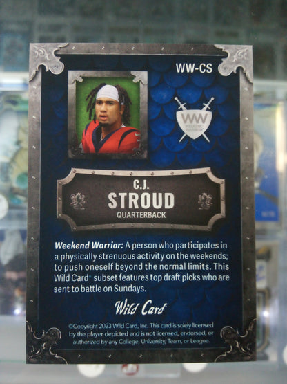 2023 Wild Card Matte * CJ Stroud * #11/50 Weekend Warrior Chase Rookie #WW-CS