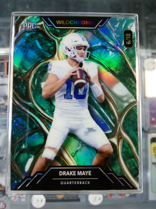 2023 Wild Card Wildchrome * Drake Maye * #6/10 PRC #WCG-PR