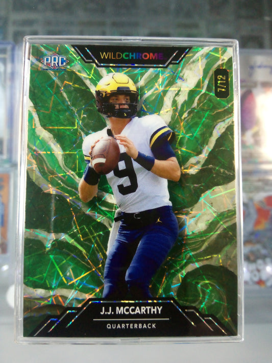 2023 Wild Card Wildchrome * JJ McCarthy * #7/12 PRC #WCM-PR