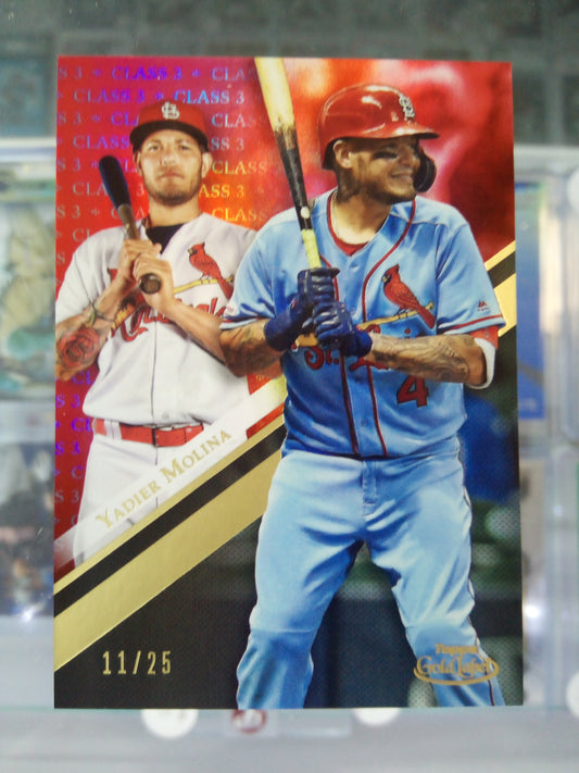 2019 Topps Gold Label * Yadier Molina * #11/25 Class 3 Red #58