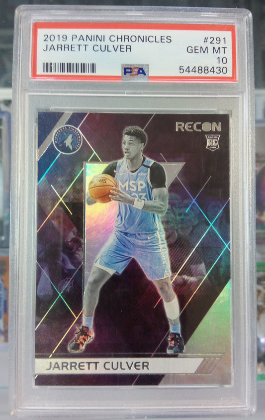 2019-20 Panini Chronicles Recon * Jarrett Culver * RC #291 * PSA 10