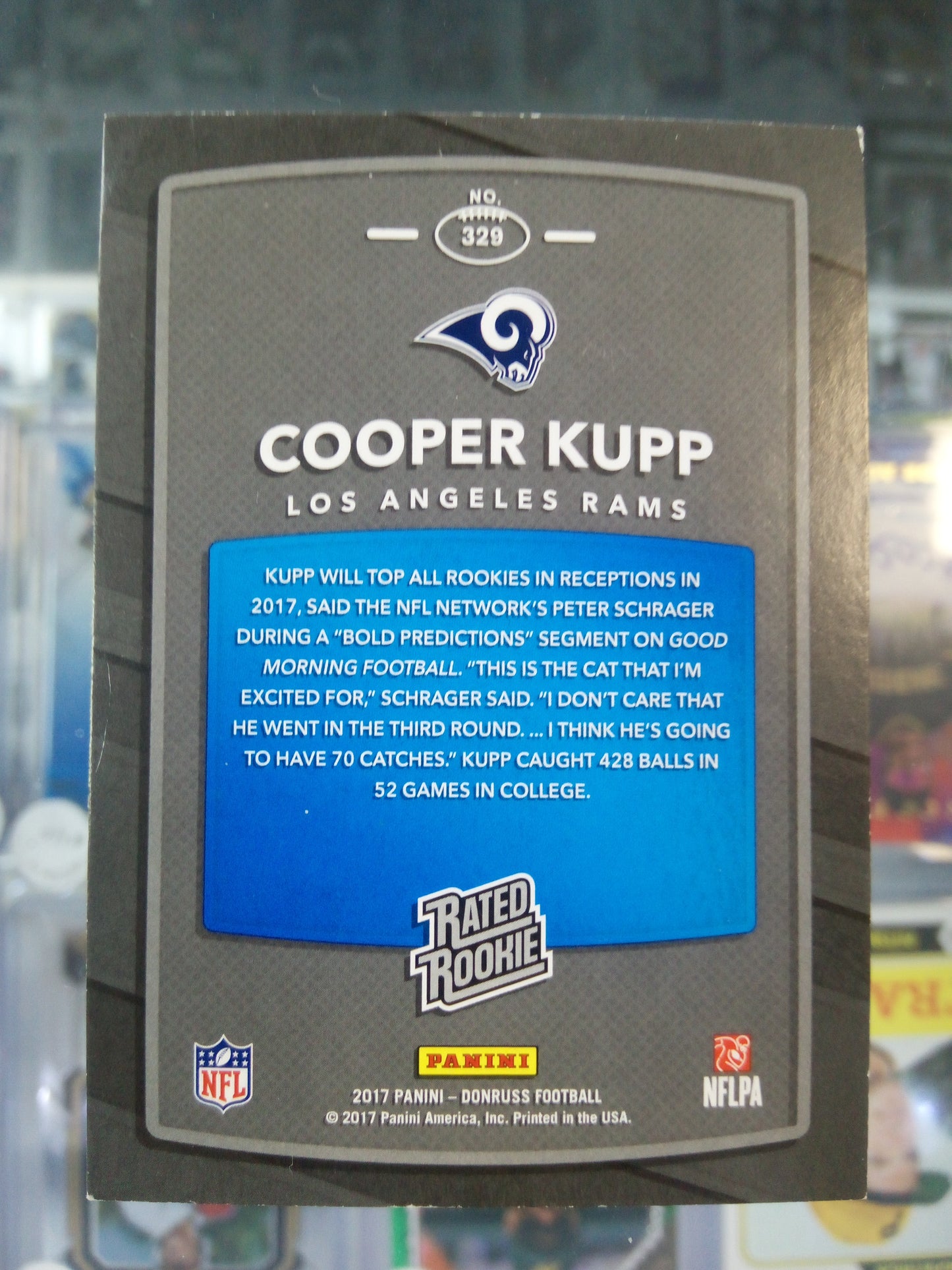 2017 Panini Donruss * Cooper Kupp * Red Press Proof Rated Rookie #329