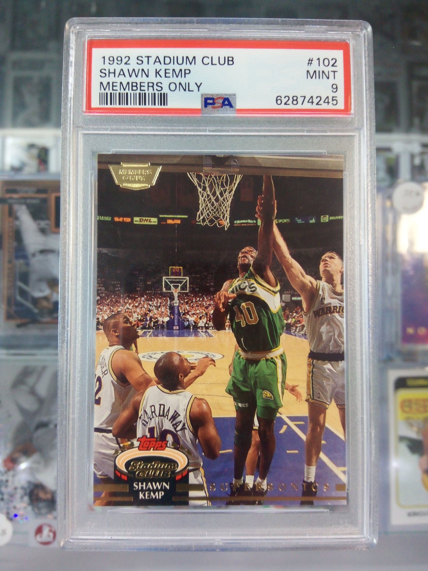 1992-93 Topps Stadium Club * Shawn Kemp * #102 * PSA 9