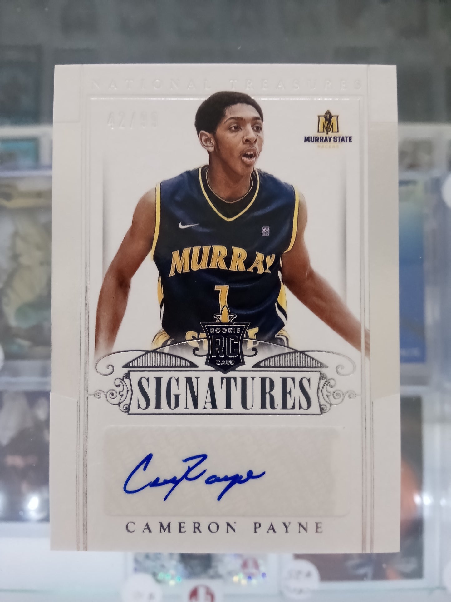 2015-16 Panini National Treasures * Cameron Payne * #42/99 RC Auto #220