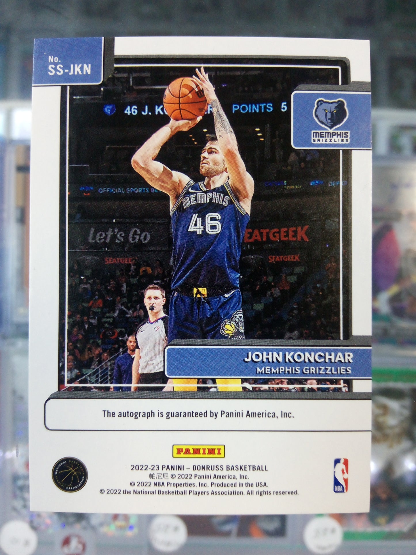 2022-23 Panini Donruss * John Konchar * Signature Series Auto #SS-JKN