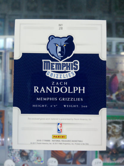 2016-17 Panini National Treasures * Zach Randolph * #69/99 Game Gear #28