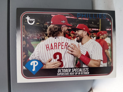 2024 Topps Series 1 * October Specialists * Bryce Harper * #47/99 Vintage Stock #275