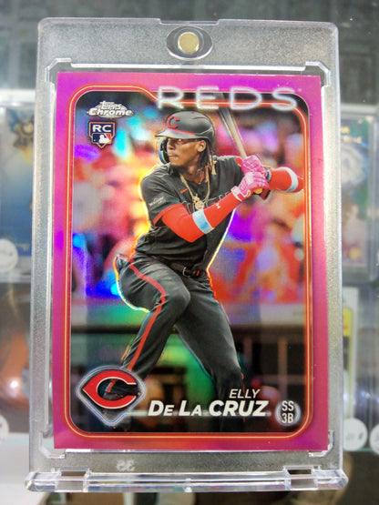 2024 Topps Chrome * Elly De La Cruz * Pink Refractor RC #44