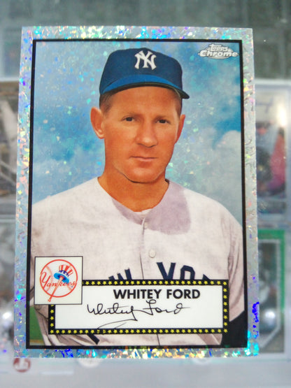 2021 Topps Chrome Platinum Anniversary * Whitey Ford * #63/70 Diamonds #638