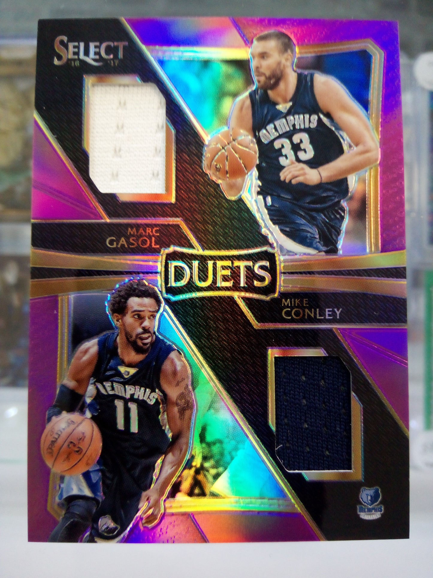 2016-17 Panini Select * Marc Gasol / Mike Conley * #23/99 Duets Purple Prizm #16