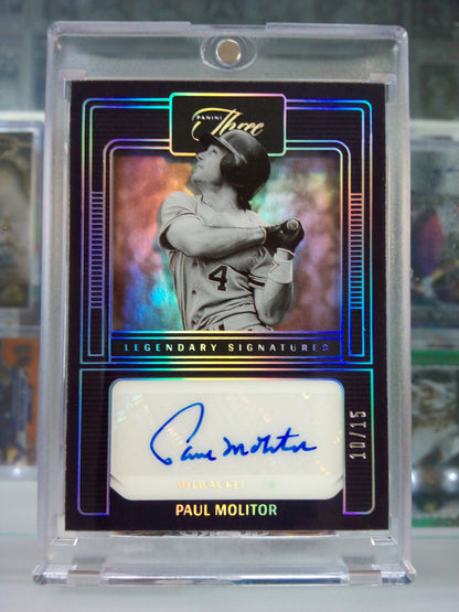 2023 Panini Three & Two * Paul Molitor * #10/15 Legendary Signatures #LS-PO