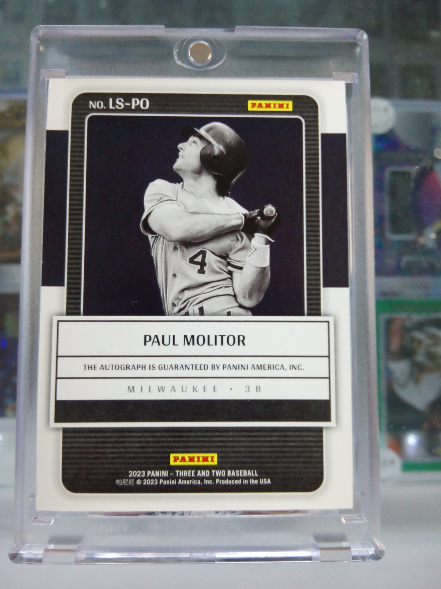 2023 Panini Three & Two * Paul Molitor * #10/15 Legendary Signatures #LS-PO