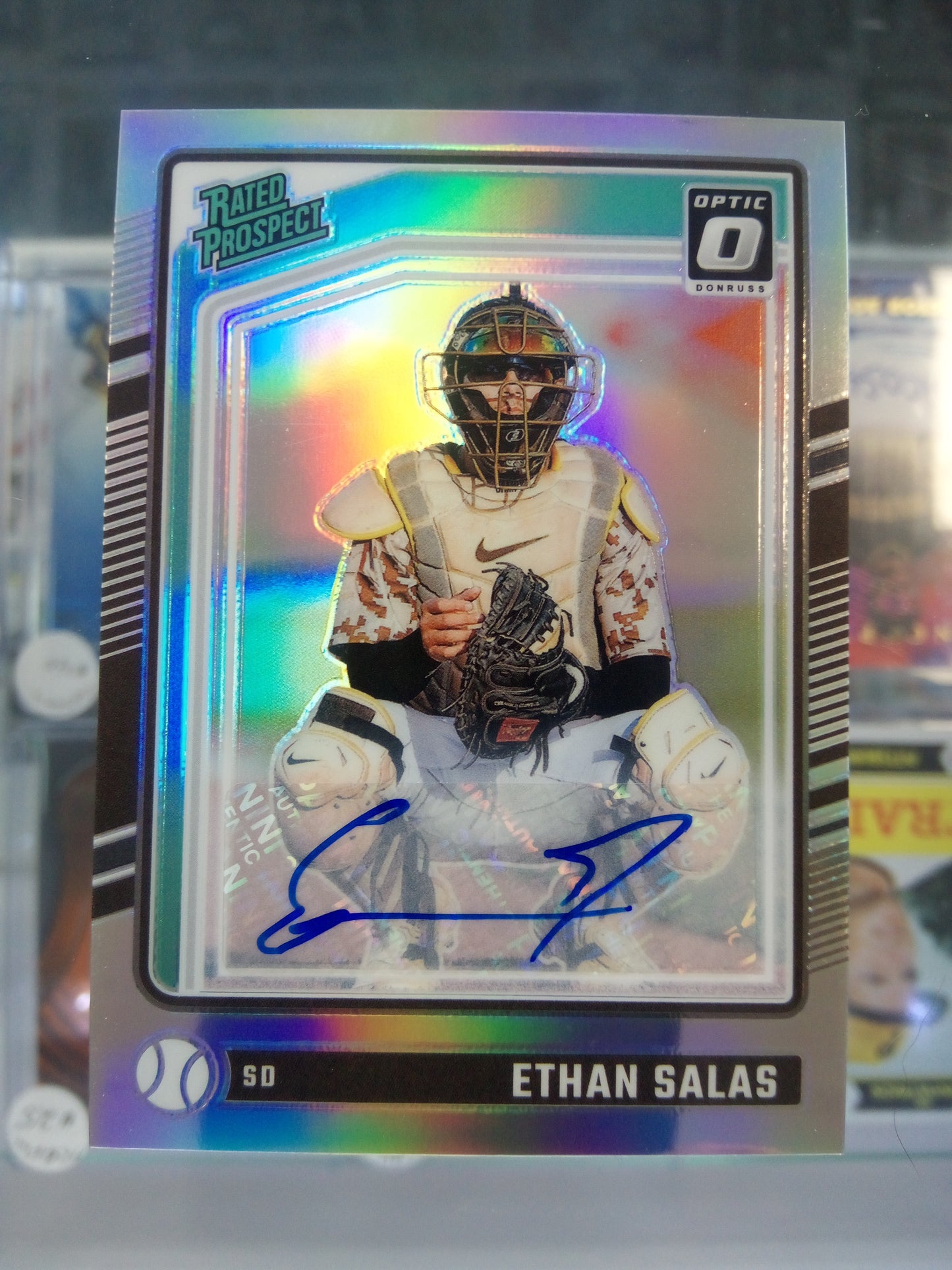 2024 Donruss Optic * Ethan Salas * Rated Prospects Silver Auto #124