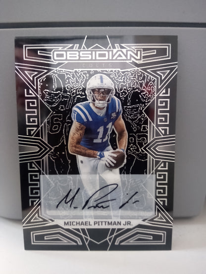 2023 Panini Obsidian * Michael Pittman Jr. * Auto #42