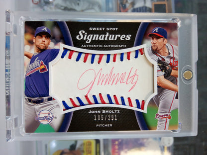 2008 Upper Deck * John Smoltz * #105/291 Sweet Spot Signatures #S-JS