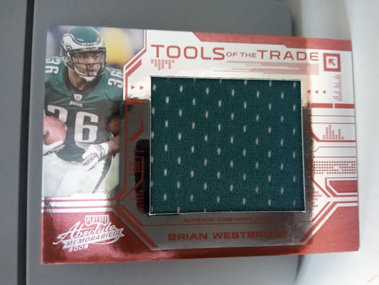 2008 Playoff Absolute * Brian Westbrook * #32/50 Jumbo Jersey #TOTT32