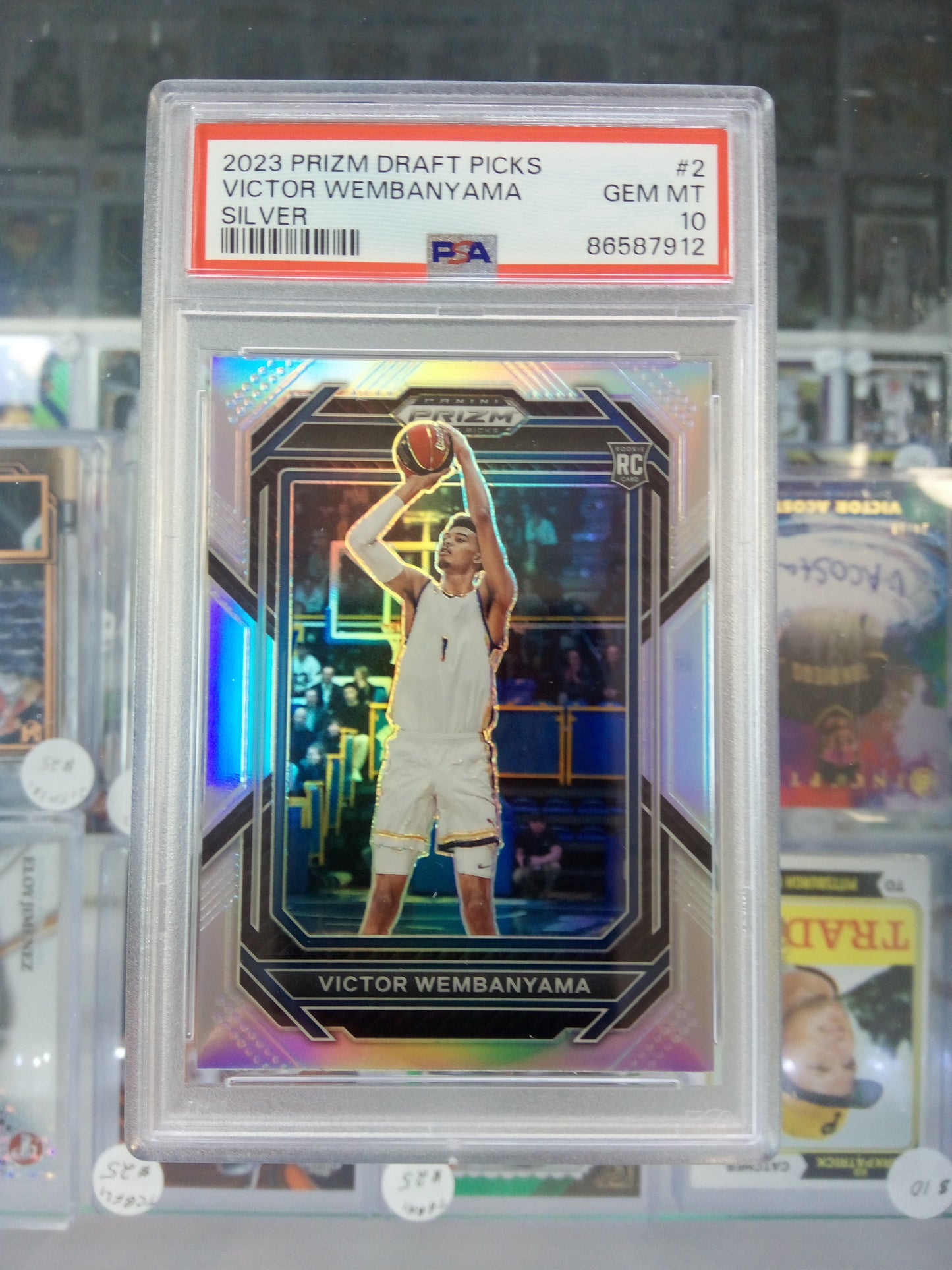 2023 Panini Prizm Draft Picks * Victor Wembanyama * Silver Prizm RC #2 * PSA 10