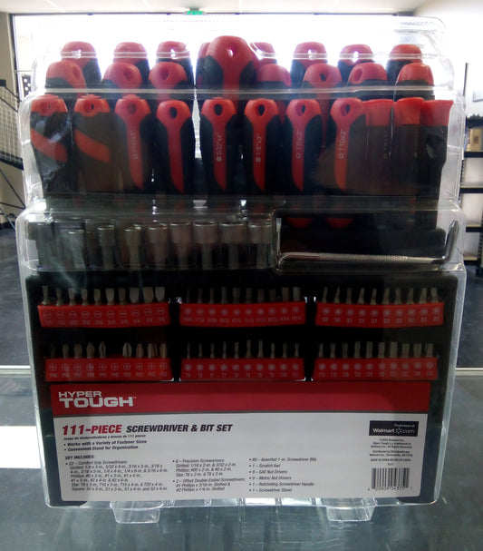 Hyper Tough * 111 Piece Screwdriver & Bit Set