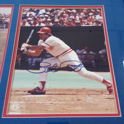 Pete Rose / Ted Williams Signed Photos * 22 X 16 Framed With Mat