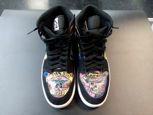 Custom Painted Air Jordan Shoe Pair * Guns N' Roses Edition