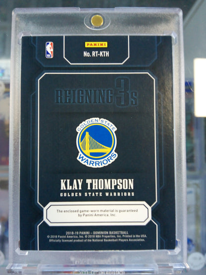 2018-19 Panini Dominion * Klay Thompson * #3/7 Reigning Threes Gold #RT-KTH