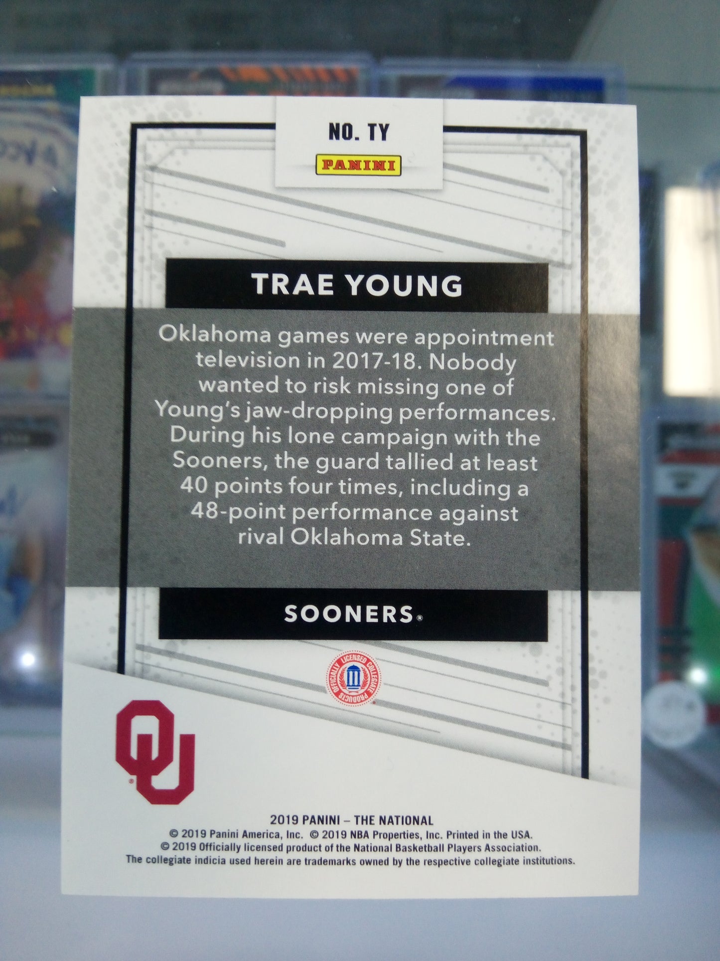 2019 Panini National * Trae Young * #05/50 Rainbow #TY