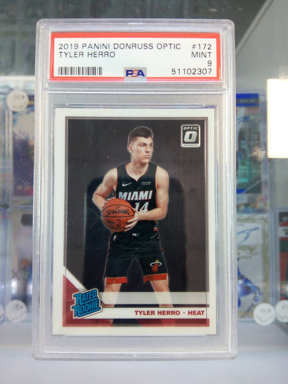 2019-20 Donruss Optic * Tyler Herro * Rated Rookie #172 * PSA 9