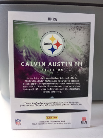 2022 Panini Origins * Calvin Austin III * RC Jersey Auto #192