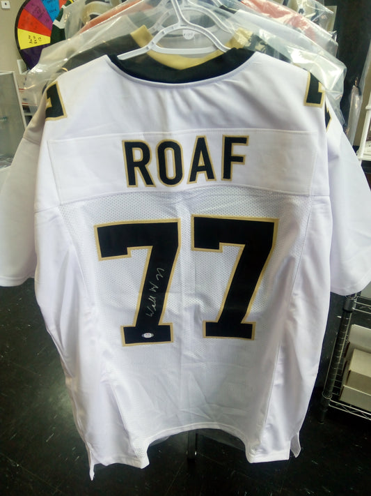 Willie Roaf Signed Saints Jersey - White * JSA