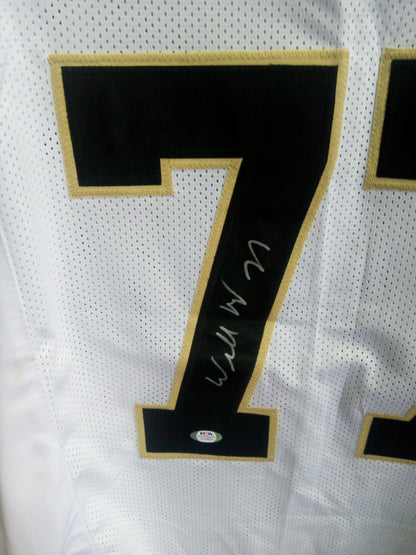 Willie Roaf Signed Saints Jersey - White * JSA