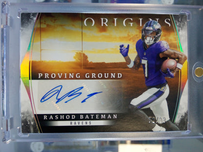 2023 Panini Origins * Rashod Bateman * #72/99 Proving Ground Signature #PGS-RB