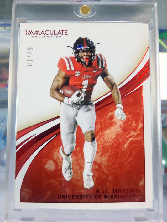 2020 Panini Immaculate * AJ Brown * #01/49 Red #1